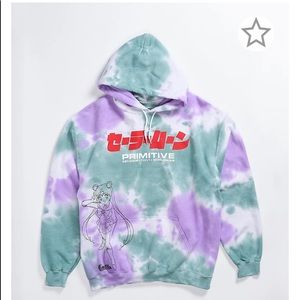Primitive x Sailor Moon Washed Purple & Green Hoodie